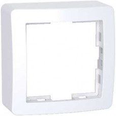 Cadre saillie standard simple, 62x62mm, profondeur 31mm, blanc polaire