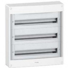 Coffret modulaire 3 rangées 24 modules en saillie sans porte