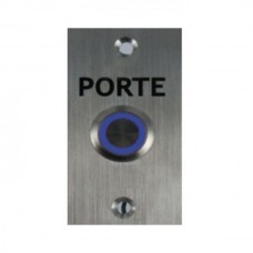 Poussoir inox lumineux NO/NF sur facade