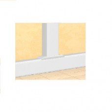 Dérivation plane de corps vers profilé inf à 50x105 mm - DLP monobloc - blanc