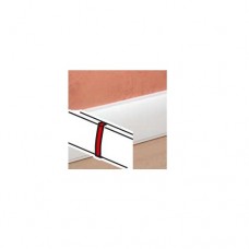 Joints de couvercle (4) - pour plinthe Céliane finition plâtre 82,5x12,5 mm