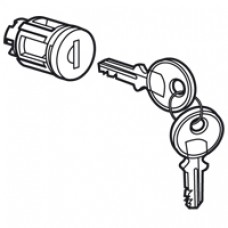 Barillet à clé type 455 - pour porte métal ou vitrée XL3 - avec 1 jeu 2 clés