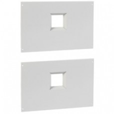 Plastron métal XL3 4000 - à vis - 2 DPX 1600 fixe - inverseur source