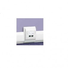 Cadre Mosaic 2 modules - pose sur plinthe DLPlus ép. 20 - blanc
