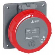 Socle tableau Hypra - IP66/67-55 - 16 A - 380/415 V~ - 3P+N+T - plast
