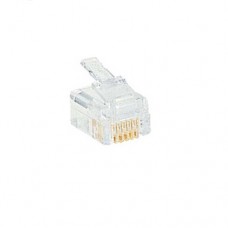 Fiche RJ 12 - 6 contacts - larg. 9,65 mm