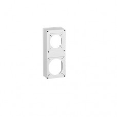 Plastron P17 280x125mm recevant 1 prise 16A/32A + prise 63A - coffret P17