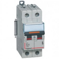 Disjoncteur DX³-vis/vis-2P-230/400V~-10A-25kA-courbe B-prot.départ-peigne HX³ trad 2P Legrand