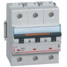 Disjoncteur DX³-vis/vis-3P-400V~-10A-25kA-courbe B-prot.départ-peigne HX³ trad 3P Legrand