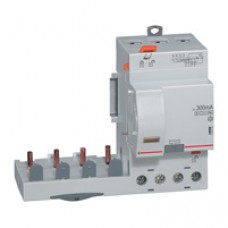 Bloc différentiel adaptateur DX³-vis-4P-400V~-40A-typeAC-30mA-disjoncteur 1mod/pôle-câbl trad