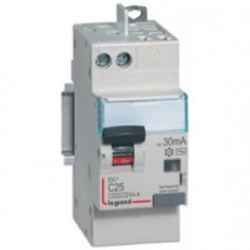 Disjoncteur différentiel DX³ 4500-vis/auto-U+N 230V~ 32A-typeAC-30mA-6kA courbe C-tête Legrand
