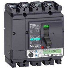 Disjoncteur NSX100HB1 - Micrologic 6.2 E - 100 A - 4 P 4d