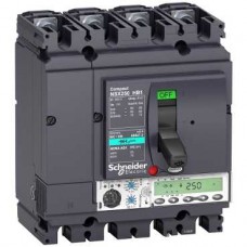 Disjoncteur NSX250HB1 - Micrologic 5.2 E - 100 A - 4 P 4d