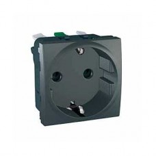 Prise 2P+T allemand 10 16A Graphite