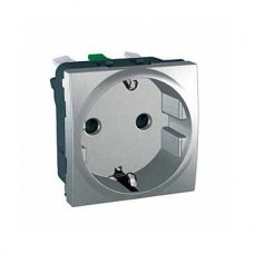 Prise 2P+T allemand 10 16A Aluminium