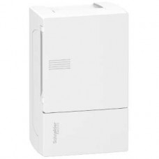 Coffret 1 rangée 4M saillie PP avec bornier de terre