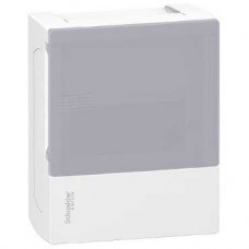 Coffret 1 rangée 6M saillie PT avec bornier de terre