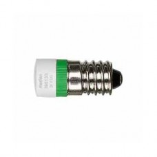 Lampe à LED E 10 CA 24V vert