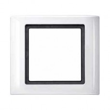 Plaques de finition à vis 1 poste blanc