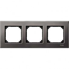 Plaque triple plan métal acier graphite