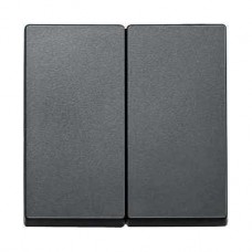 Enjoliveur pour interrupteur double allumage anthracite