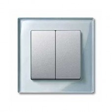 Enjoliveur pour interrupteur double allumage aluminium