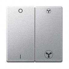 Enjoliveur double pour interrupteur VMC aluminium
