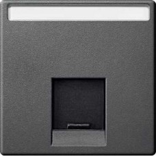 Enjoliveur pour prise RJ45 simple anthracite