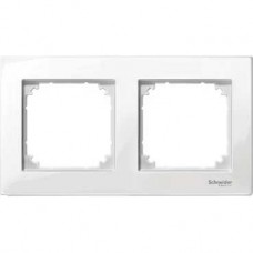 Plaque double blanc brillant