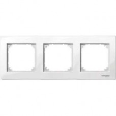 Plaque triple blanc brillant