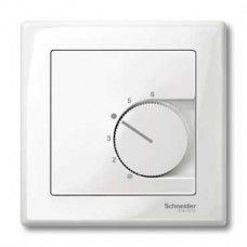 Enjoliveur thermique et interrupteur blanc brillant