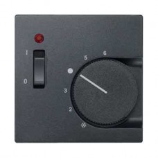 Enjoliveur pour thermostat avec marche arrêt anthracite