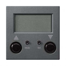 Enjoliveur d'interrupteur programmable standard pour stores anthracite