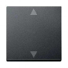 Enjoliveur poussoir avec mémoire pour stores anthracite