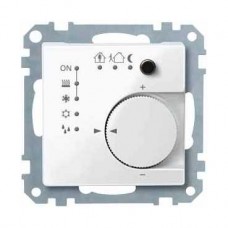 Thermostat d'ambiance blanc brillant