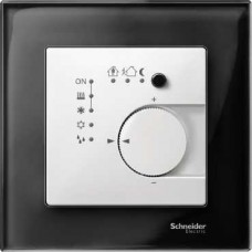 Thermostat d'ambiance blanc polaire brillant 