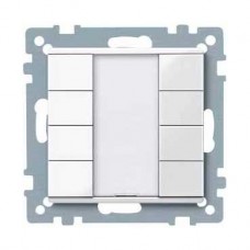 KNX M-Plan - commande multifonction - 8 BP - blanc polaire brillant