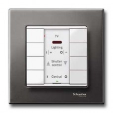 8 x Bouton poussoir IR blanc brillant