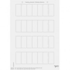 Feuillet bouton poussoir blanc