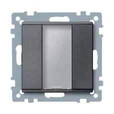 2 x Bouton poussoir anthracite