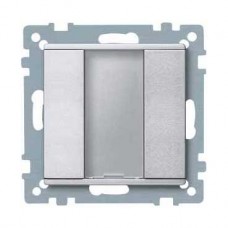 2 x Bouton poussoir aluminium