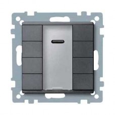 8 x Bouton poussoir IR anthracite
