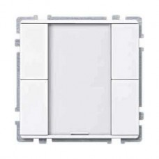 4 x Bouton poussoir blanc 