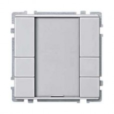 6 x Bouton poussoir aluminium 