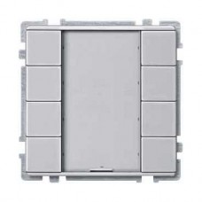 8 x Bouton poussoir aluminium 