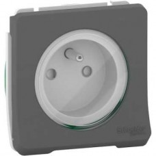 Prise de courant 2P+T - composable -IP55-IK08 - connex auto - gris
