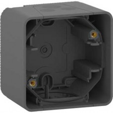 Boîte 1 poste - saillie - IP55 - IK08 - gris