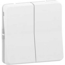 Double va et vient - composable - IP55 - IK08 - blanc