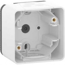Boîte 1 poste - saillie - IP55 - IK08 - blanc