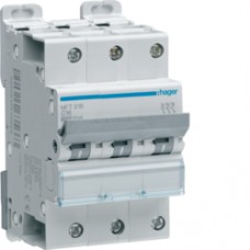 Disjoncteur 3P 6-10kA D-25A 3m